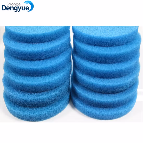 Folha de esponja de filtro de espuma de célula aberta reticulada redonda